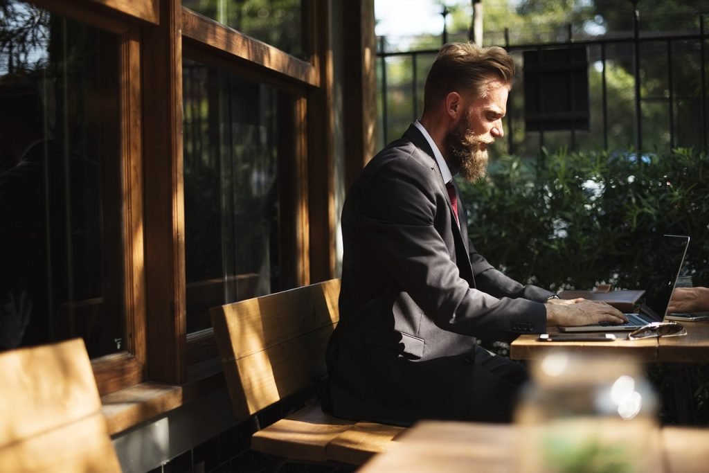 beard, business, business people